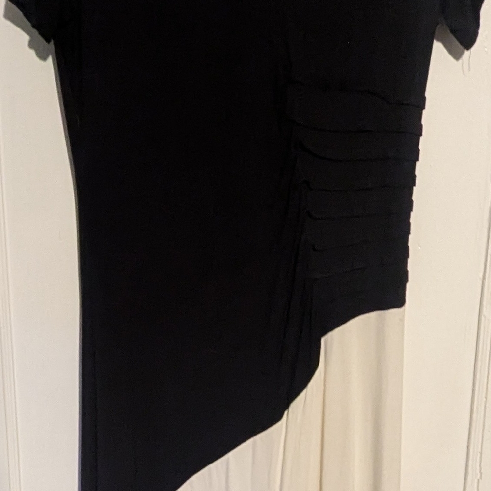 Elegant Black Asymmetrical Dress